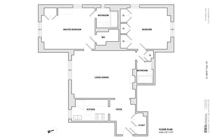 Floorplan for 12 West 72nd Street, 18B