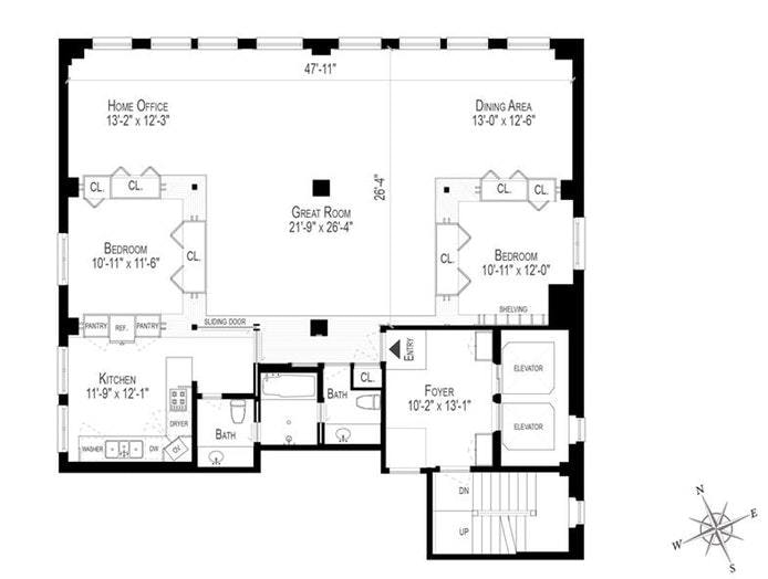 Floorplan for 112 East 19th Street, 10F