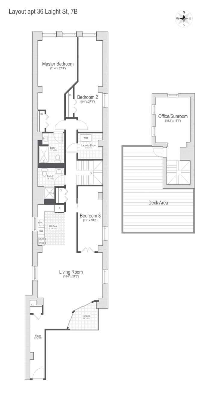 Floorplan for 36 Laight Street, PHB