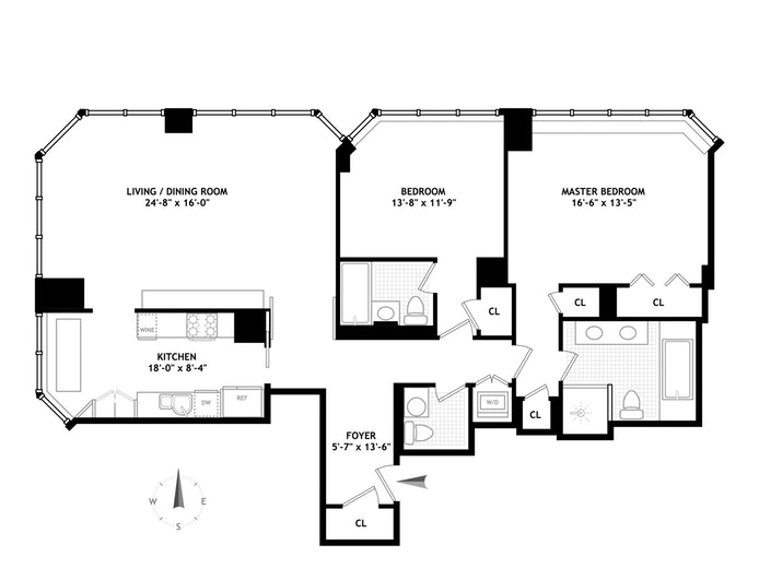 Floorplan for 300 East 55th Street, 10B