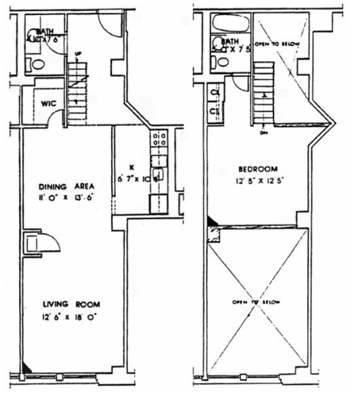 Floorplan for 421 Hudson Street, 308