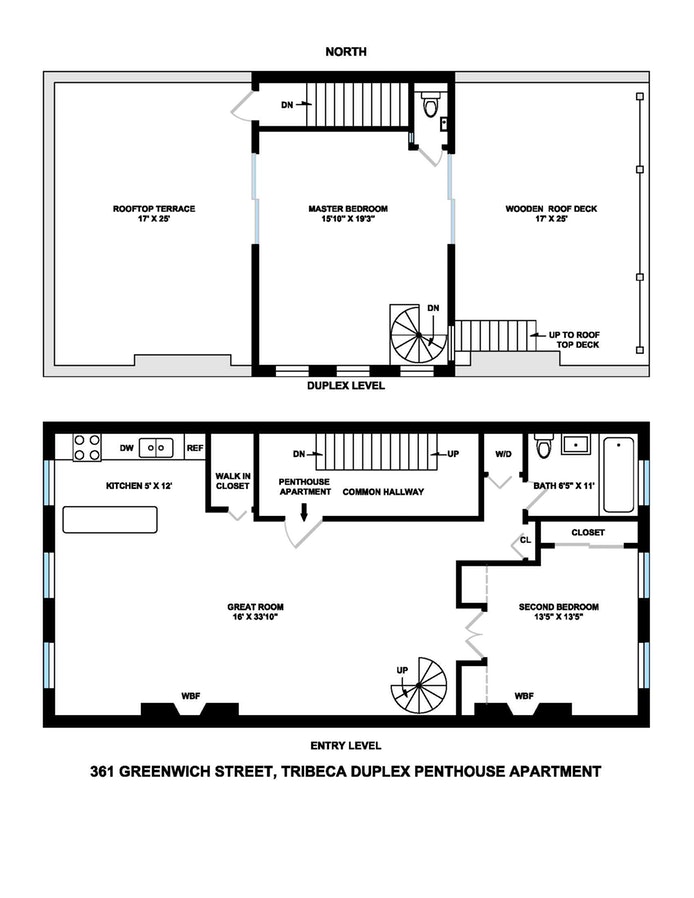 Floorplan for 361 Greenwich Street, PH