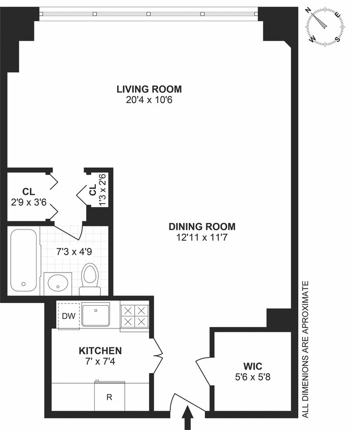 Floorplan for 200 East 78th Street, 18F