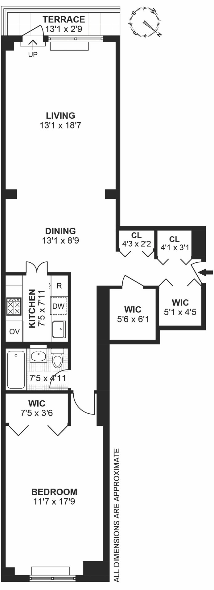 Floorplan for 200 East 78th Street, 18B