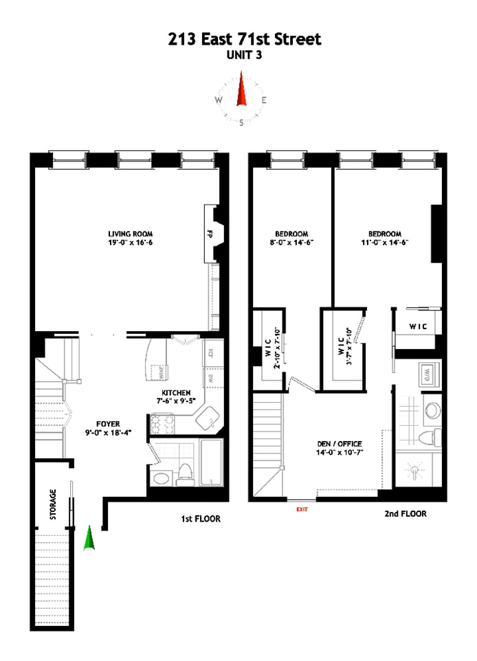 Floorplan for 213 East 71st Street, 3