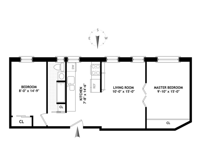 Floorplan for 501 West 122nd Street, D3