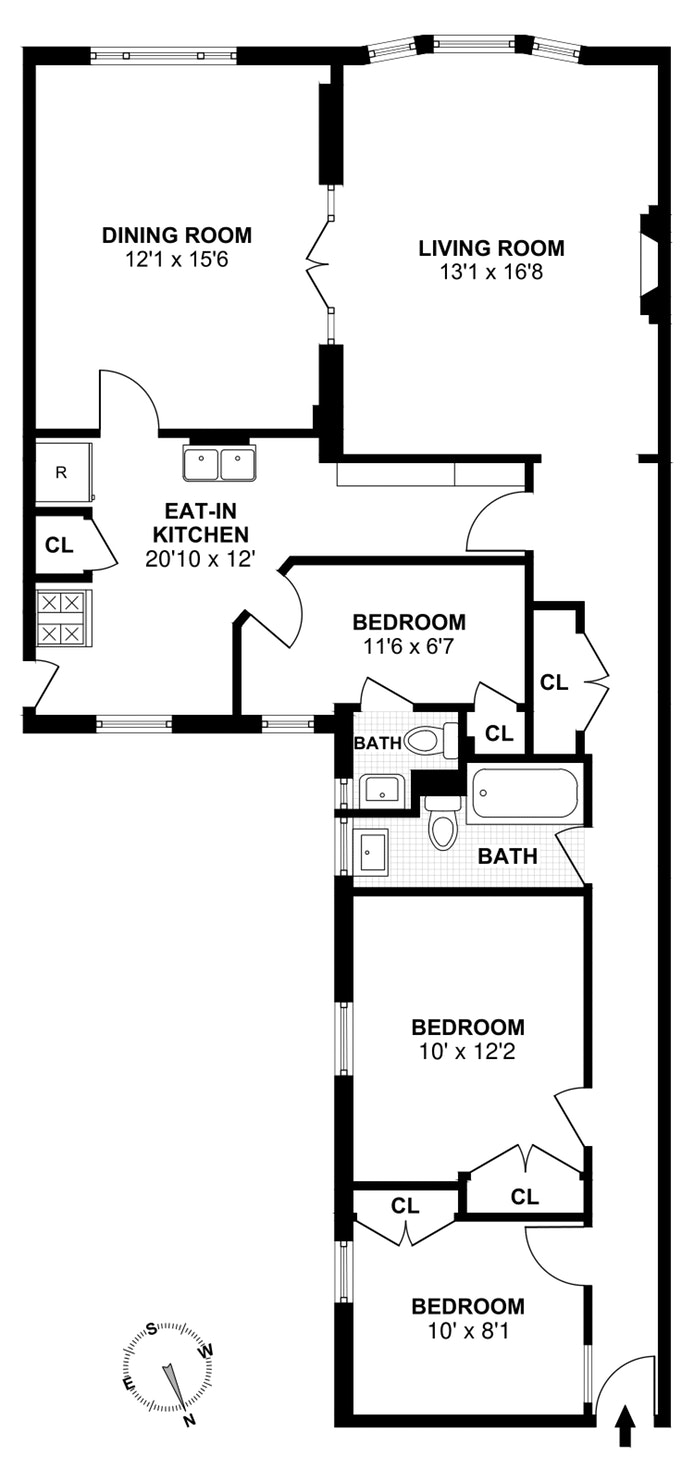 Floorplan for 611 West 156th Street, 33