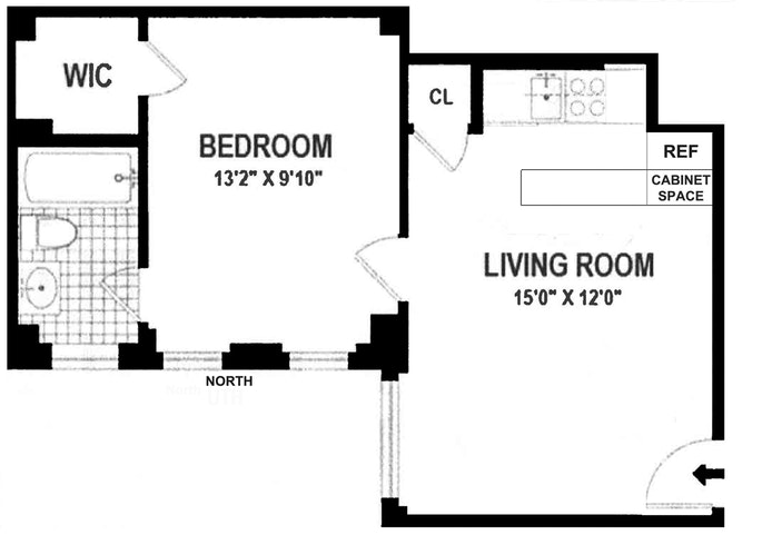 Floorplan for 325 West 45th Street, 209