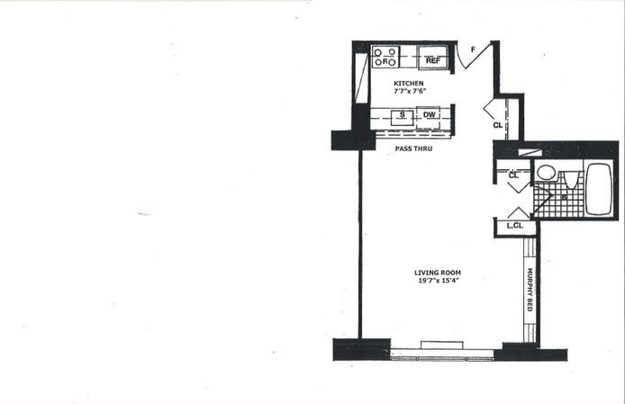 Floorplan for 30 West 61st Street, 11F