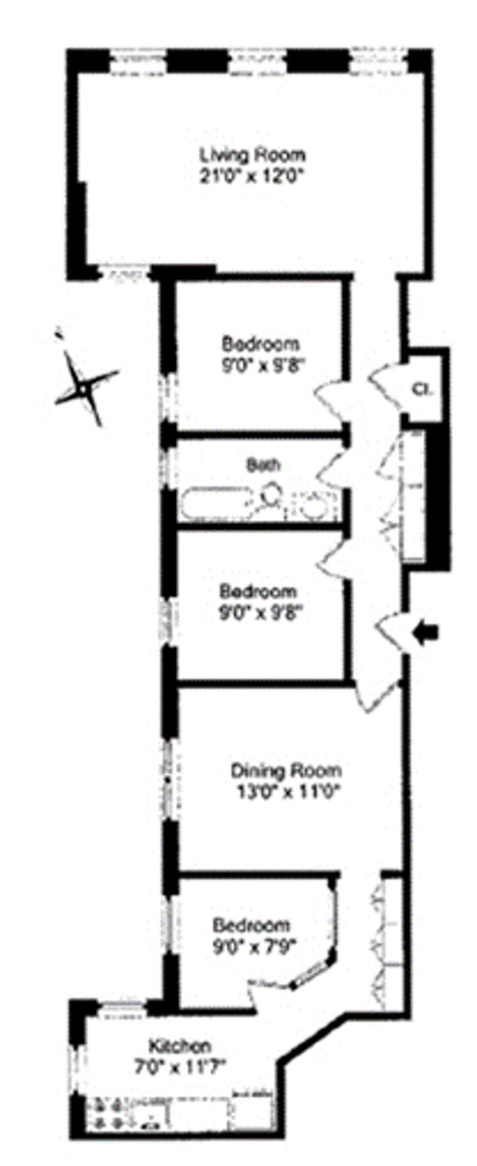 Floorplan for 126 West 11th Street, 52