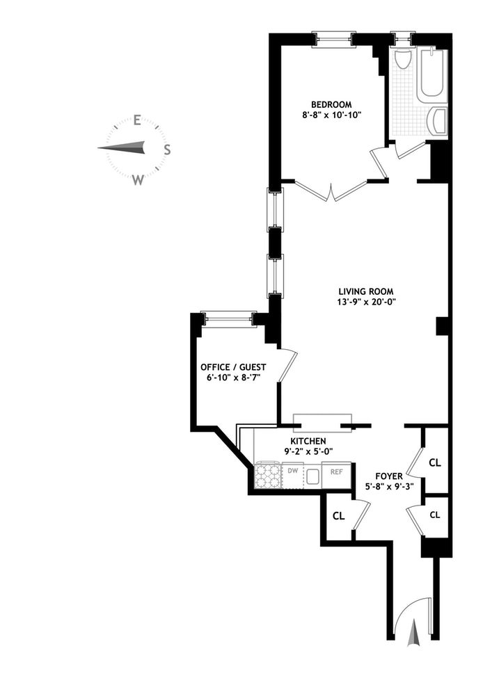 Floorplan for 590 West End Avenue, 4A