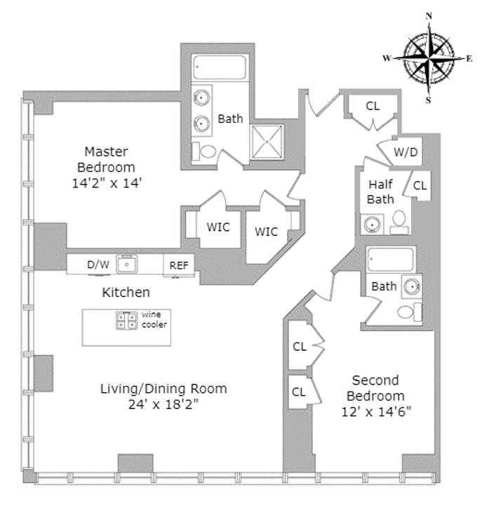 Floorplan for 247 West 46th Street, 2903