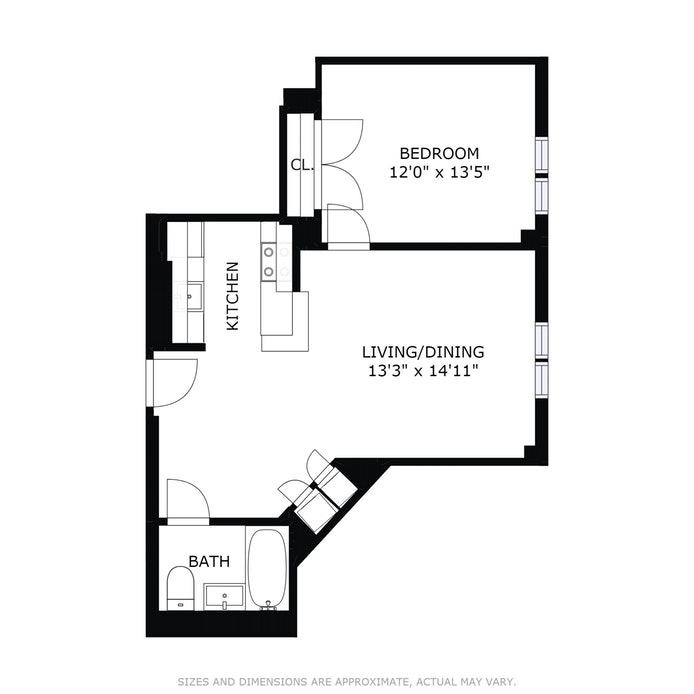 Floorplan for 1787 Madison Avenue, 514