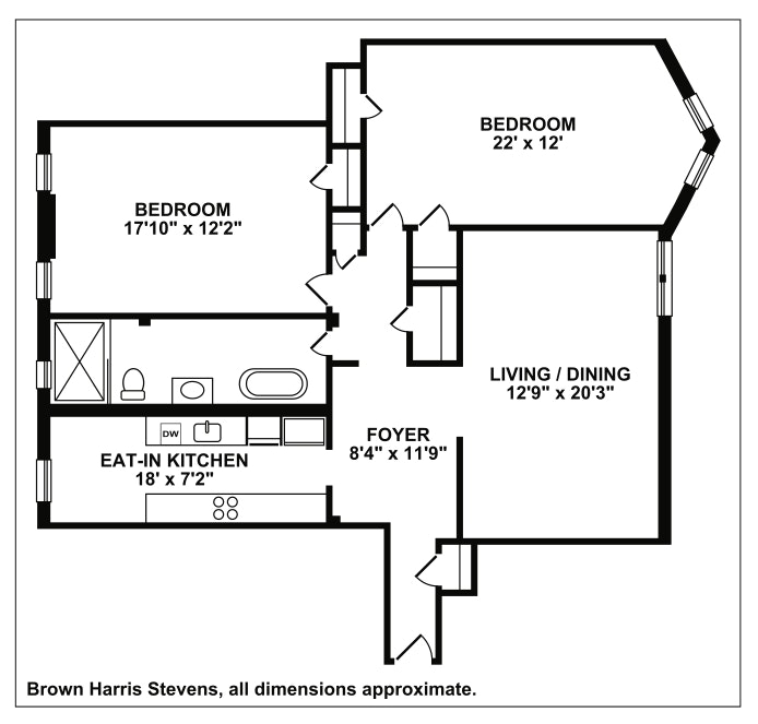 Floorplan for 9701 Shore Road, 5H