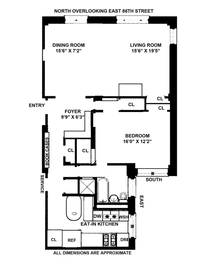 Floorplan for 68 East 86th Street, 5A