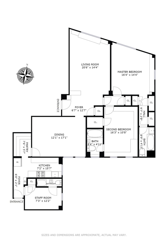 Floorplan for 370 Riverside Drive, 15A