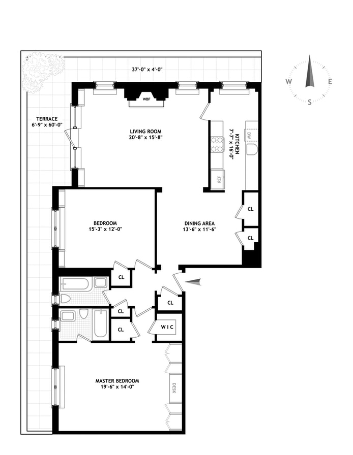 Floorplan for 590 West End Avenue, PHC