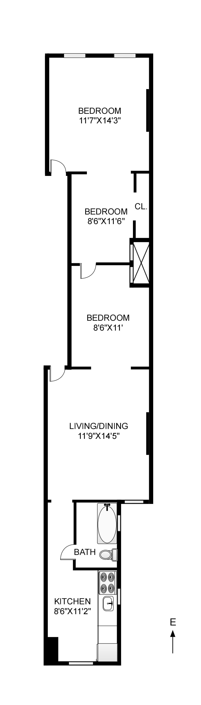 Floorplan for 492 Amsterdam Avenue, 4S