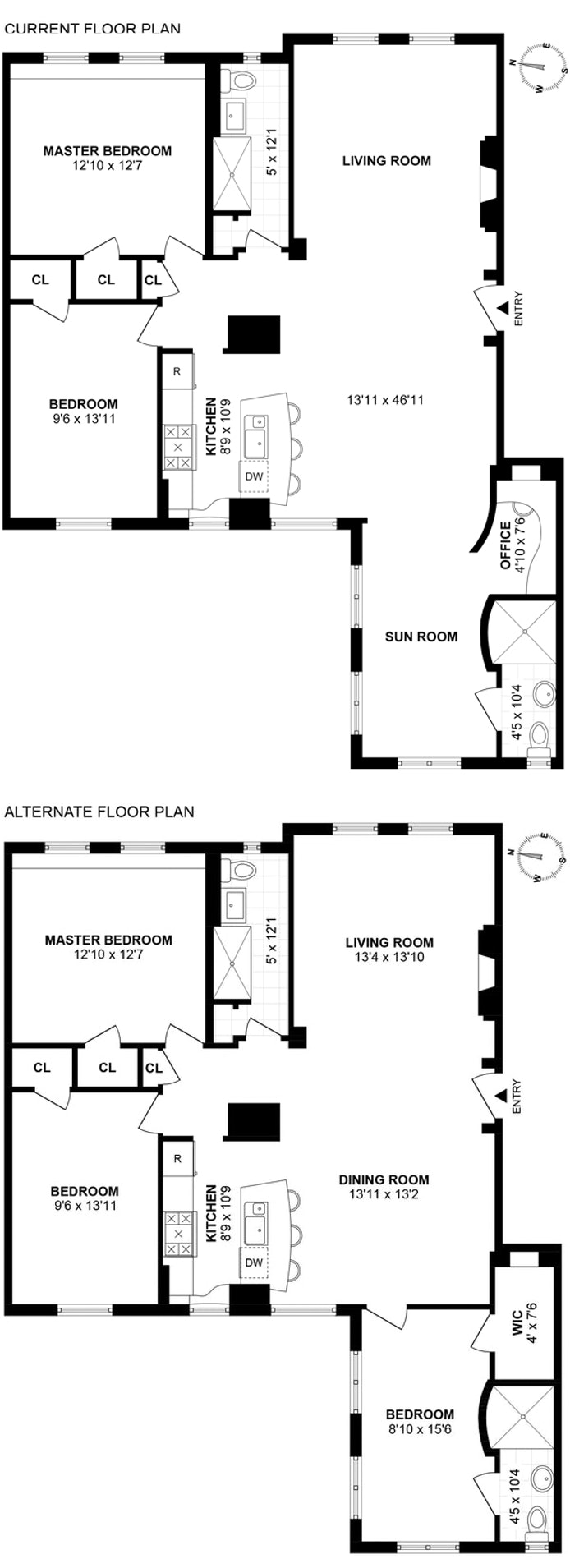 Floorplan for 35 -34 77th Street, 1