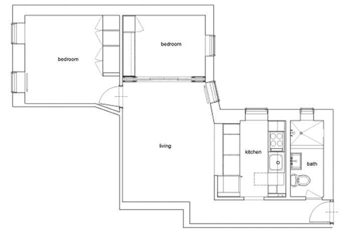 Floorplan for 92 Perry Street, 12A