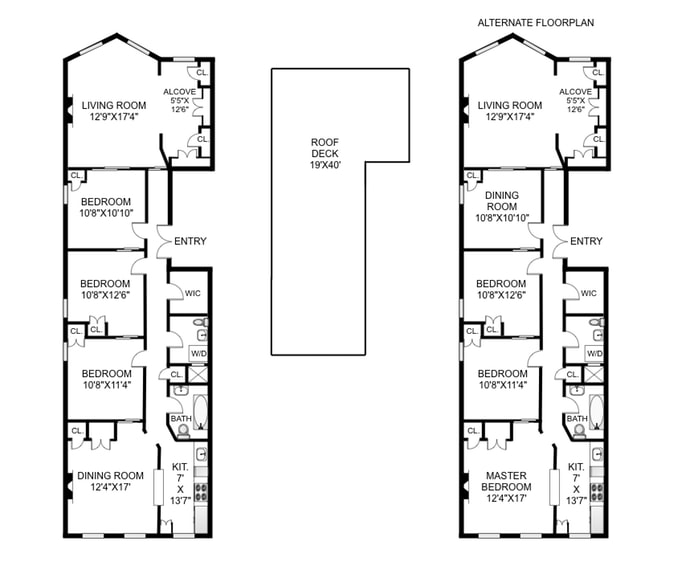 Floorplan for 317 6th Avenue, 4