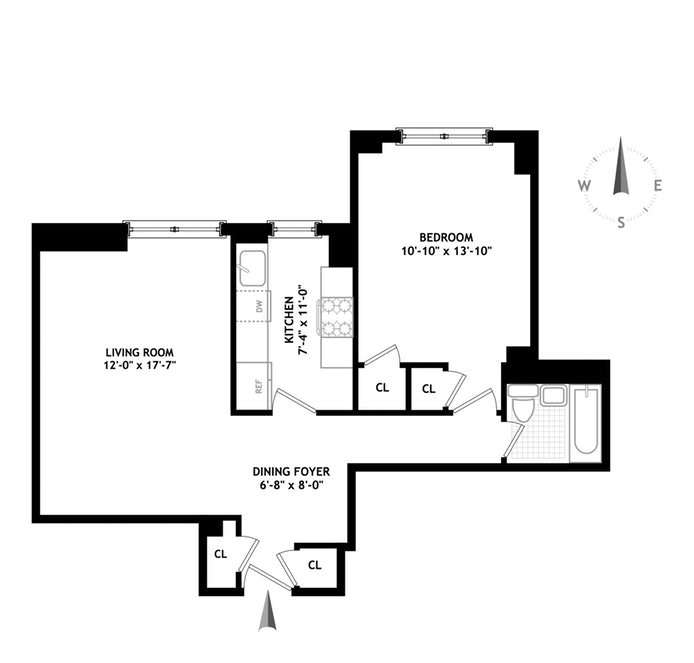 Floorplan for 1270 Fifth Avenue, 2J