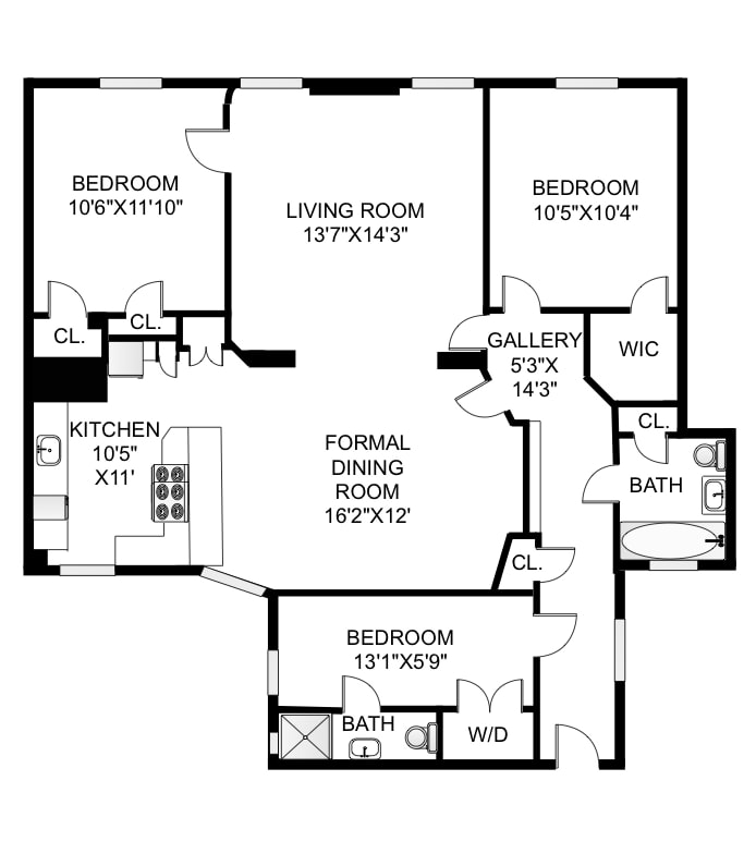 Floorplan for 61 Pierrepont Street, 63