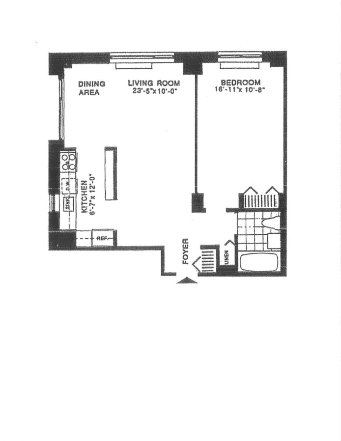 Floorplan for 2 South End Avenue, 7D