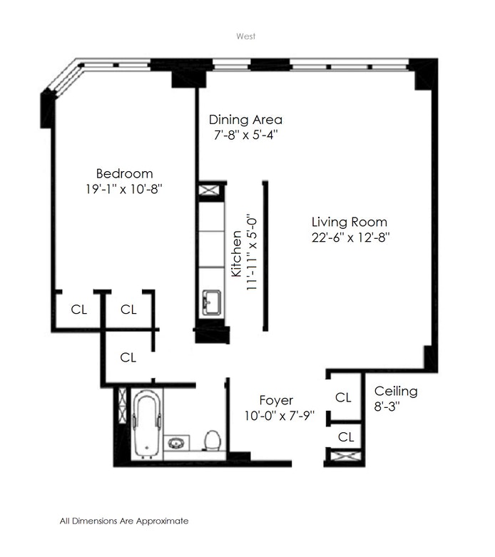 Floorplan for 176 East 77th Street, 8L