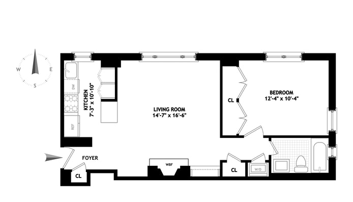 Floorplan for 25 Fifth Avenue, 11G