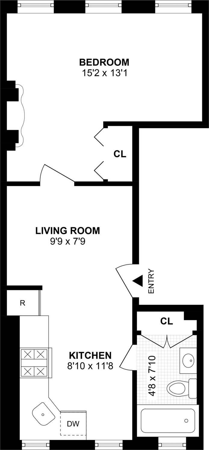 Floorplan for 827 Dean Street, 2