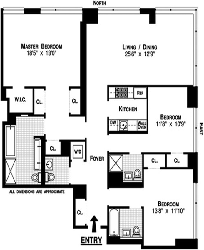 Floorplan for 400 East 67th Street, 19C