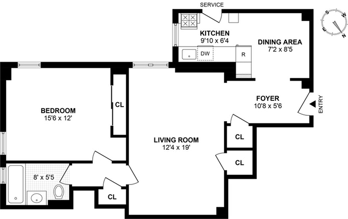 Floorplan for 320 Riverside Dr, 11F