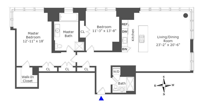 Floorplan for 207 East 57th Street, 31B