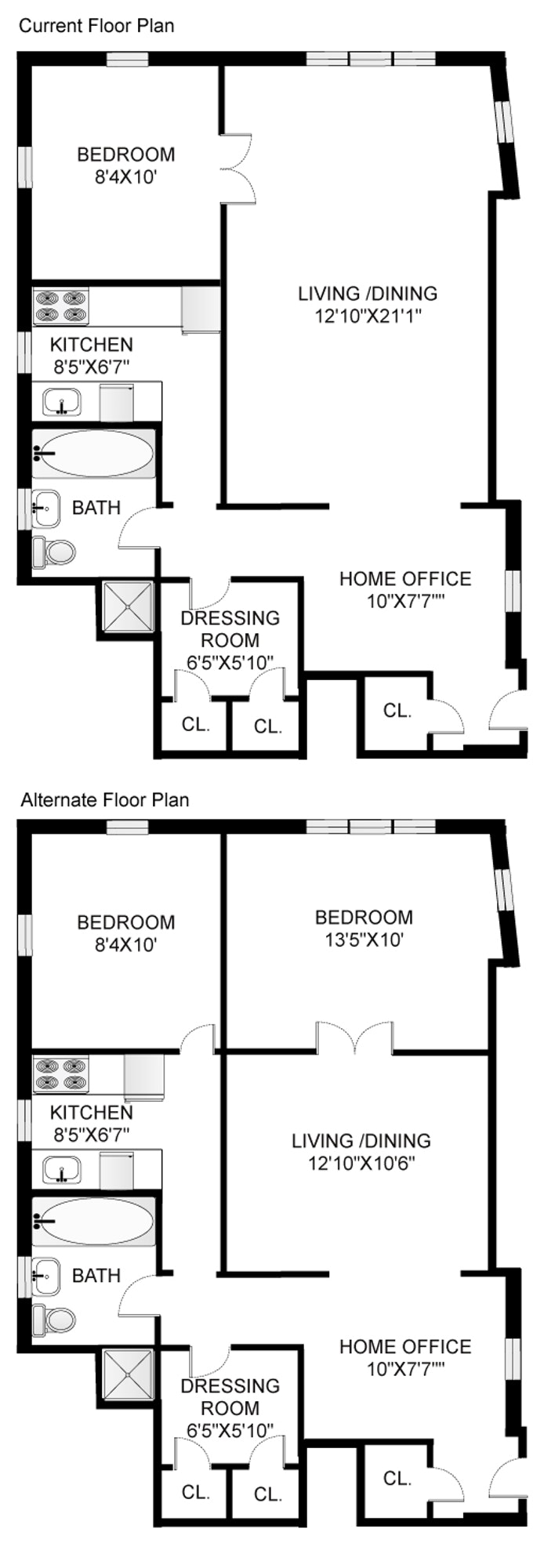 Floorplan for 60 Plaza Street East, 3E