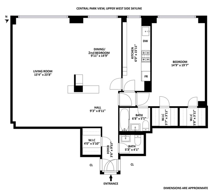 Floorplan for 50 East 79th Street, 14B