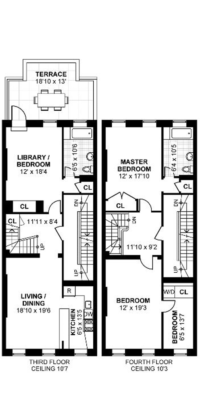 Floorplan for 52 East 81st Street, 3/4FLR