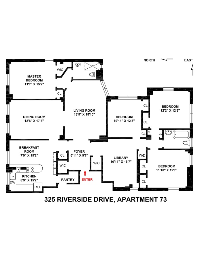 Floorplan for 325 Riverside Drive, 73