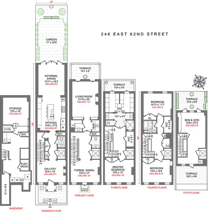 Floorplan for 246 East 62nd Street