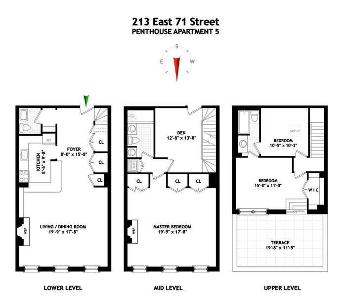 Floorplan for 213 East 71st Street, 5