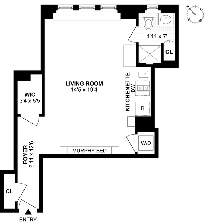 Floorplan for 157 East 72nd Street, 10C