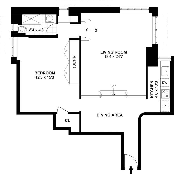 Floorplan for 160 Columbia Heights, 5G