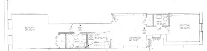 Floorplan for 219 West 20th Street, 4B