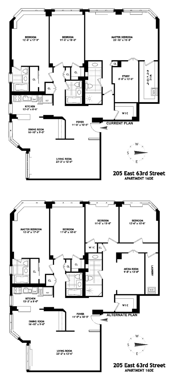 Floorplan for 205 East 63rd Street, 16DE