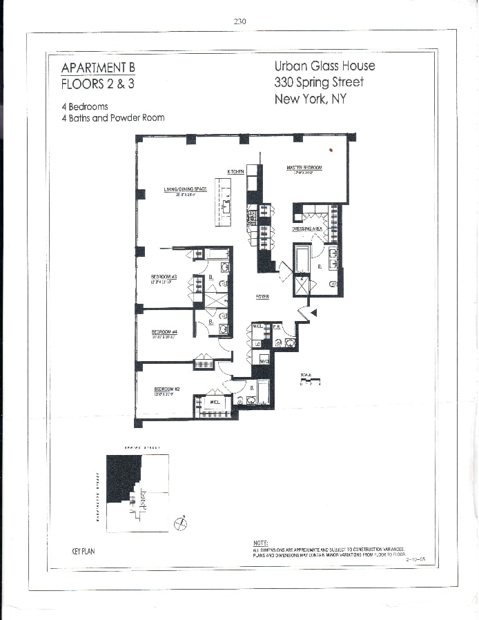 Floorplan for 330 Spring Street, 2B
