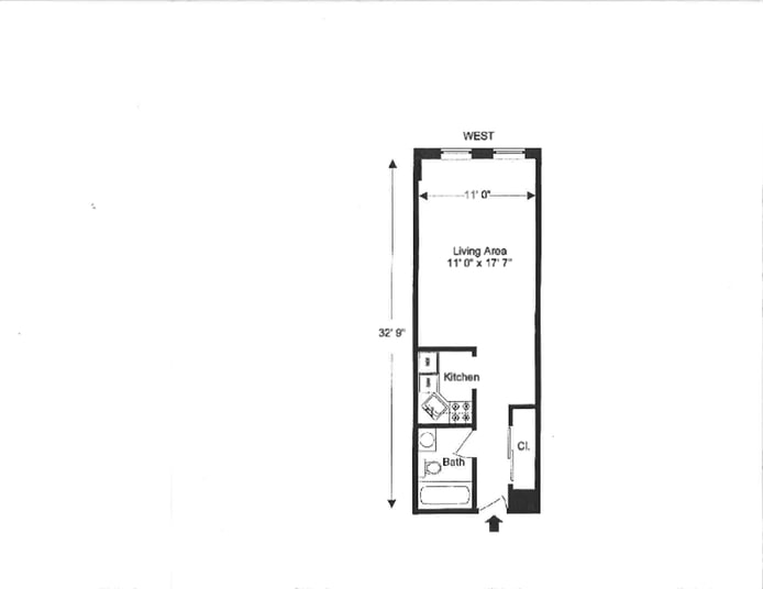 Floorplan for 186 West 80th Street, 7H