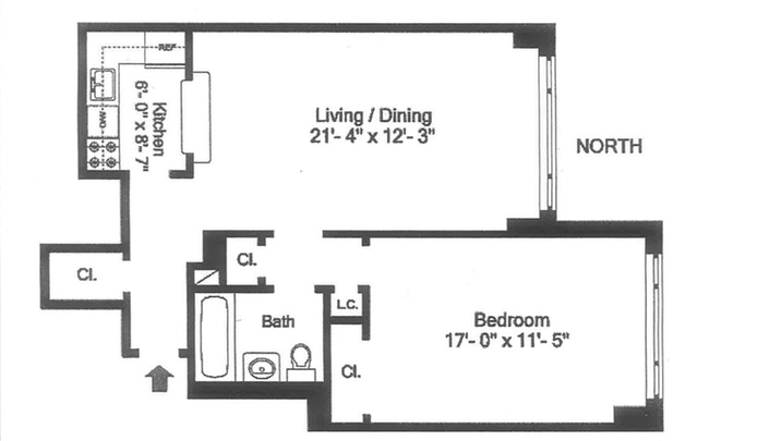 Floorplan for 200 West 79th Street, 4P