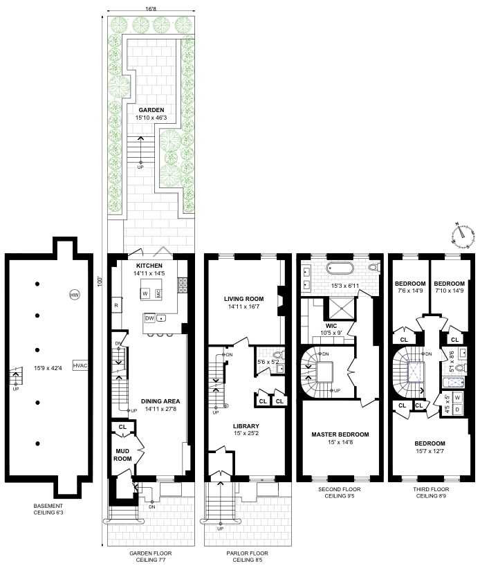 Floorplan for 293 Warren Street