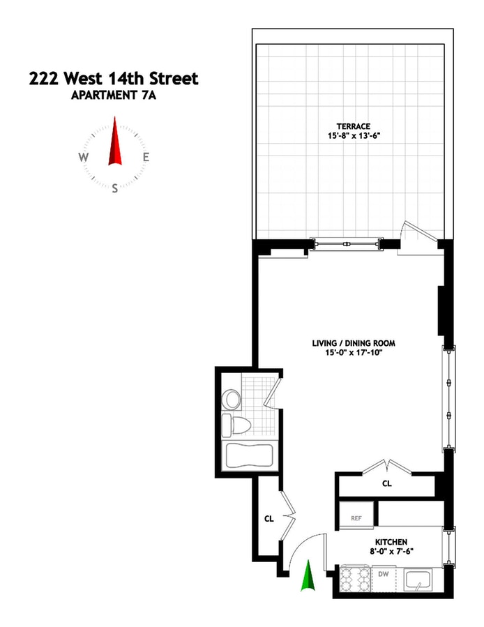 Floorplan for 222 West 14th Street