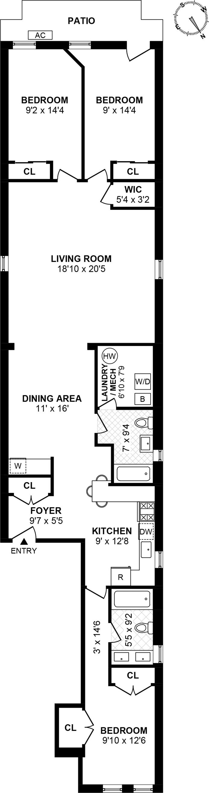 Floorplan for 260, 18th Street, 1
